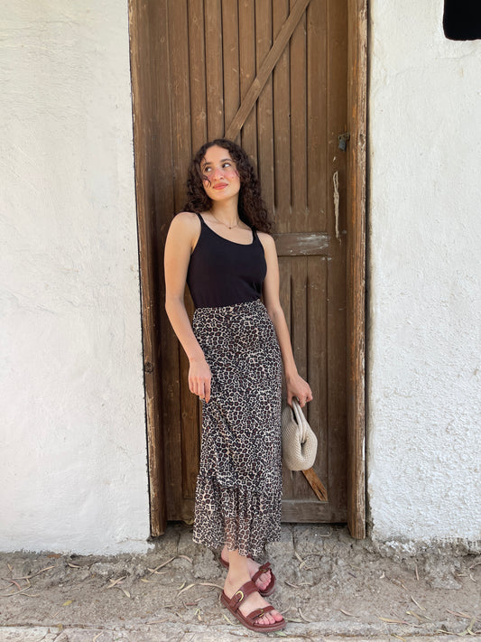Leopard skirt