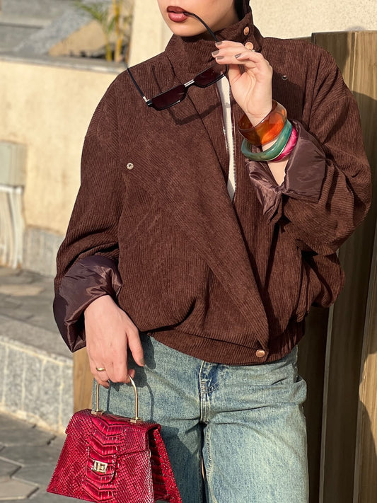 High neck collar with zipper