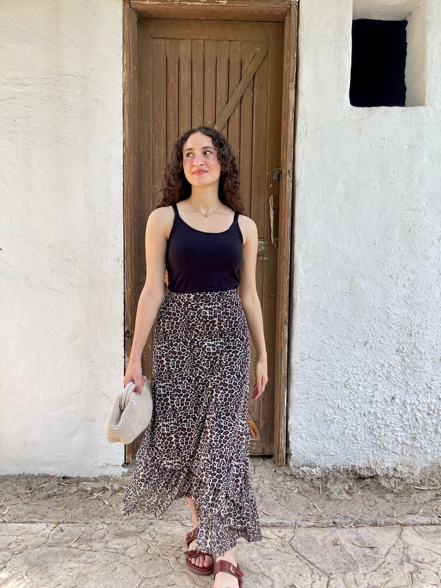 Leopard skirt