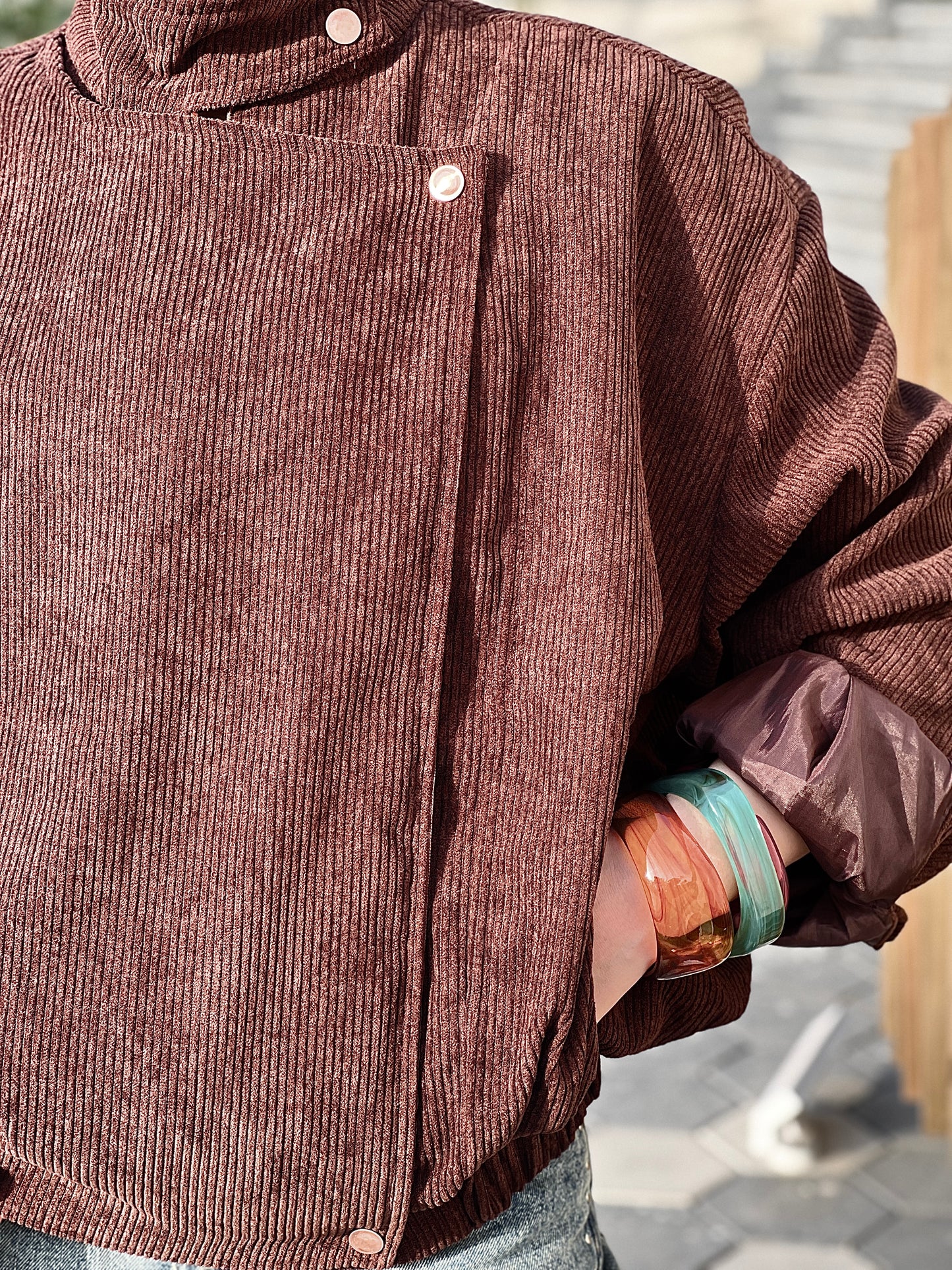 High Neck Collar With Zipper