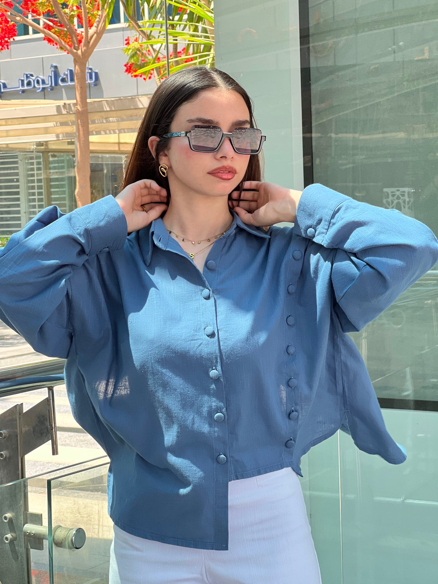 Azure Muze Blouse