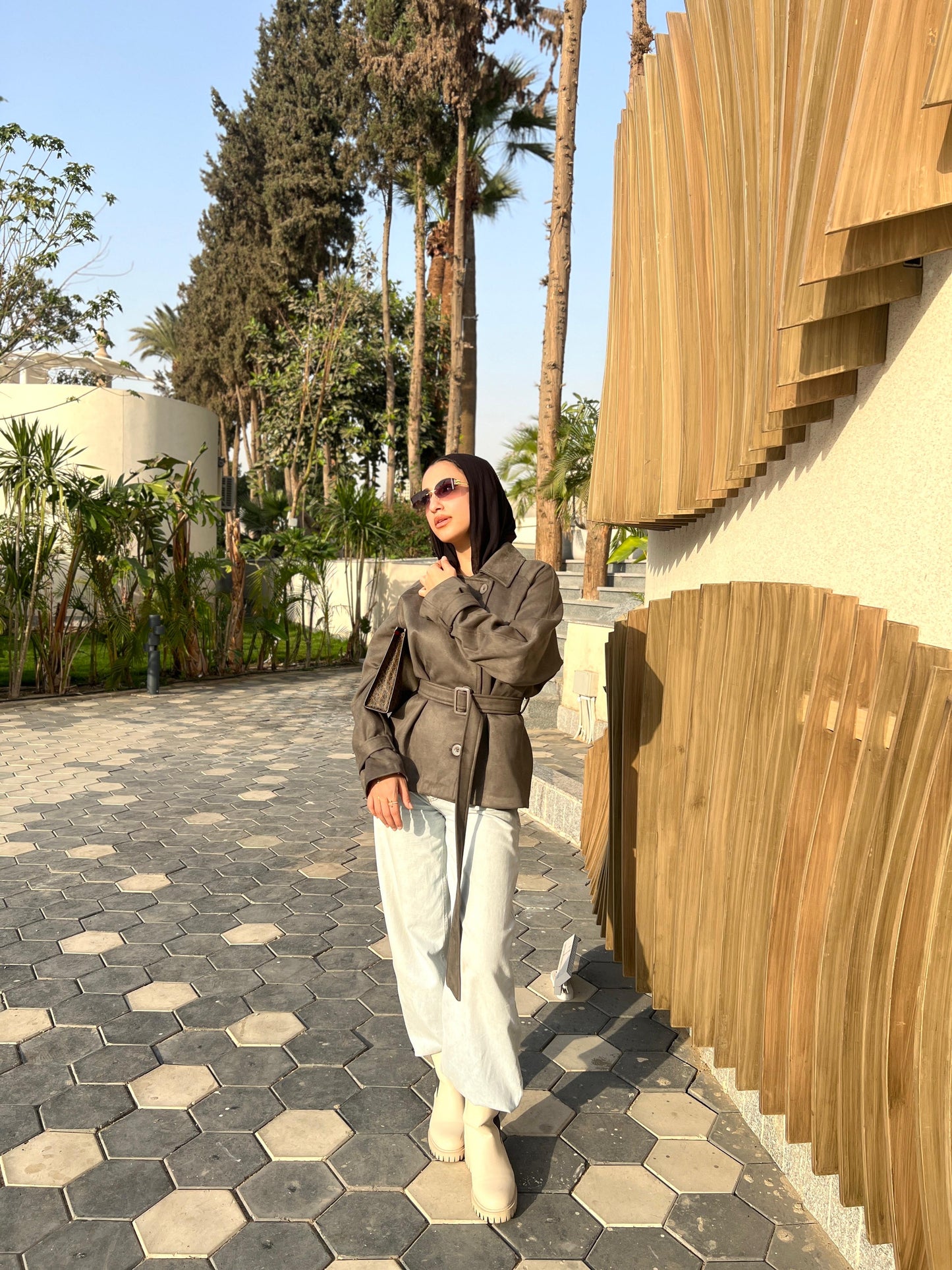 Sleek Strap Sleeve Jacket