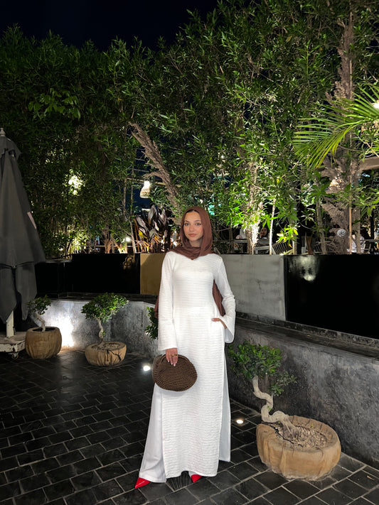 White crushed blouse