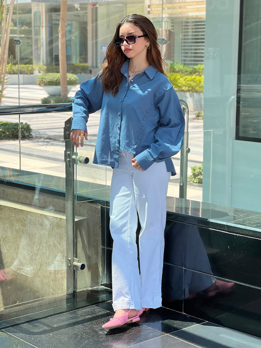 Azure Muze Blouse